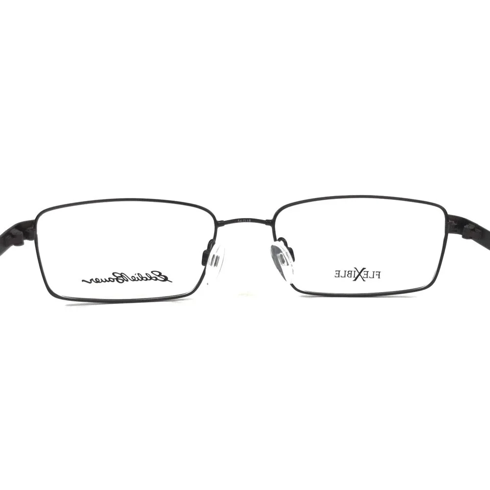 Eddie Bauer Eyeglasses Frames EB32021 BR Brown Rectangle Wire Rim 54-18-140